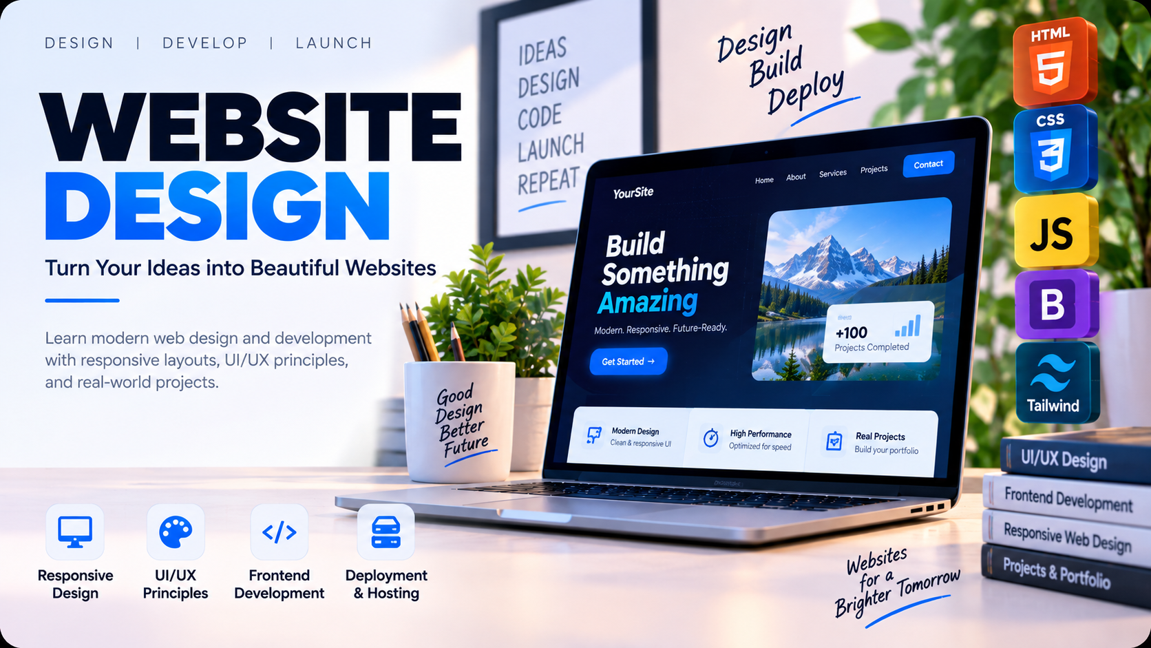 Website Design program illustration