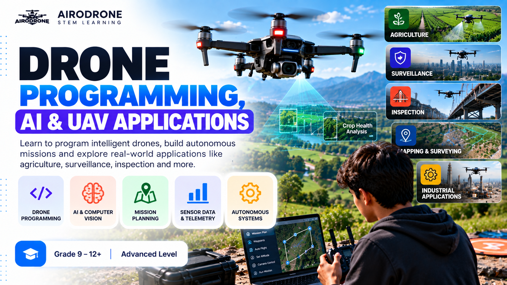 Drone Programming, AI & UAV Applications program thumbnail